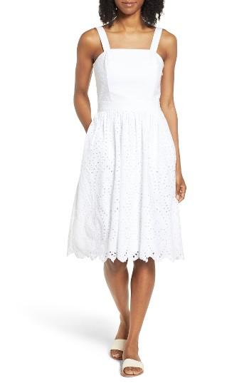 Women's Vineyard Vines Convertible Eyelet Cotton Sundress