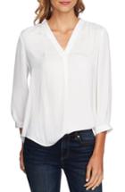Women's Vince Camuto Rumple Fabric Blouse, Size - White