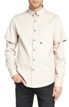 Men's Z.a.k. Brand Oversize Double Sleeve Woven Shirt