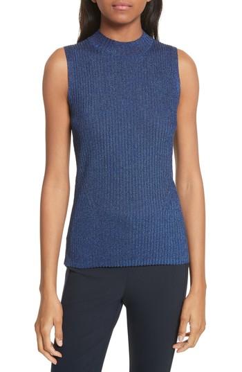 Women's Rag & Bone Halsey Metallic Sweater Tank - Metallic