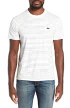 Men's Lacoste Dotted Stripe T-shirt (3xl) - White