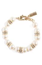 Women's St. John Collection Swarovski Imitation Pearl & Crystal Bracelet