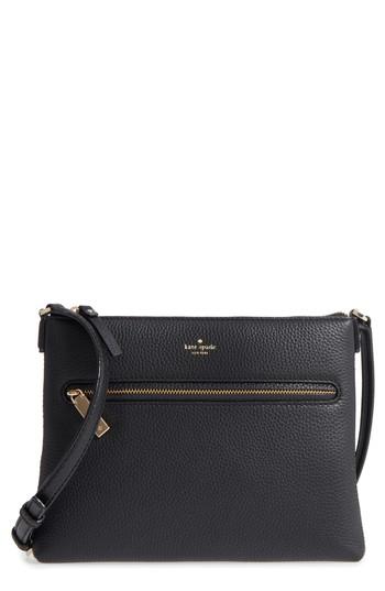 Kate Spade New York Hopkins Street - Gabriele Leather Crossbody Bag - Black