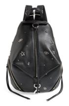 Rebecca Minkoff Julian Embellished Leather Backpack - Black