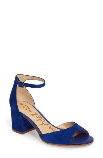 Women's Sam Edelman Susie D'orsay Ankle Strap Sandal M - Blue