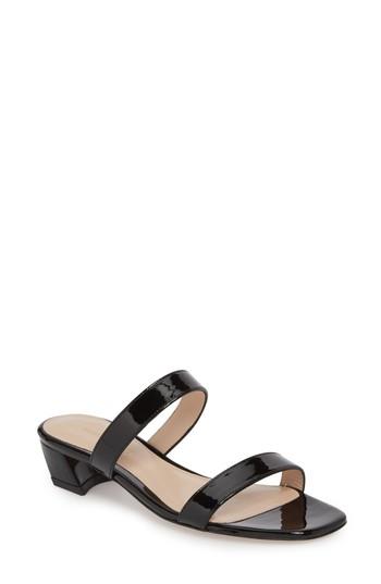 Women's Stuart Weitzman Ava Slide Sandal M - Black