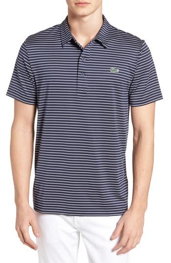 Men's Lacoste Stripe Polo (4xl) - Blue