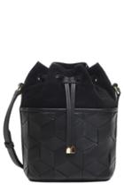 Welden Mini Gallivanter Leather Bucket Bag - Black