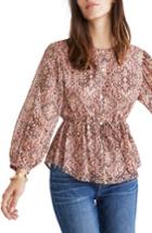 Women's Madewell Kaleidoscope Print Drawstring Top - Pink