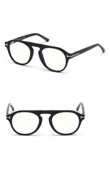 Men's Tom Ford Blueblock 49mm Sunglasses With Clip-on Lens - Black