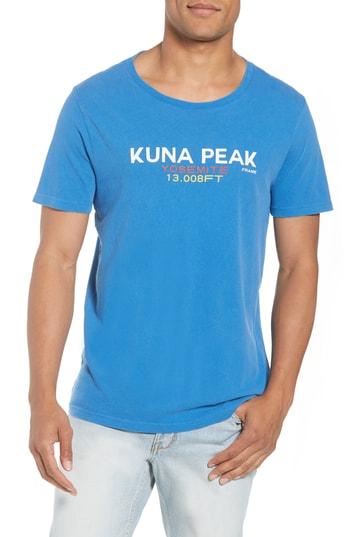 Men's Frame Slim Fit Kuna Peak Graphic T-shirt - Blue