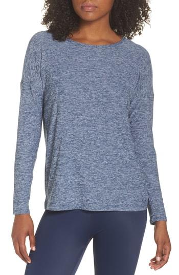 Women's Beyond Yoga Moonrise Back Cutout Pullover - Blue