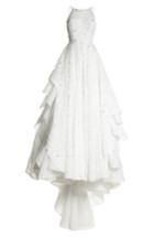 Women's Hayley Paige Reagan Floral Embroidered Layered Ballgown, Size - Ivory