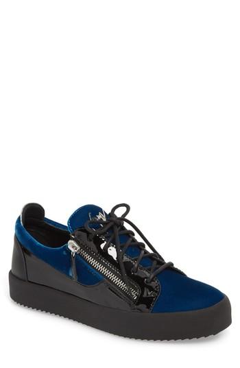 Men's Giuseppe Zanotti Camo Sneaker Us / 40eu - Blue