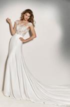 Women's Pronovias Guadiana Crepe Skirt, Size In Store Only - Ivory