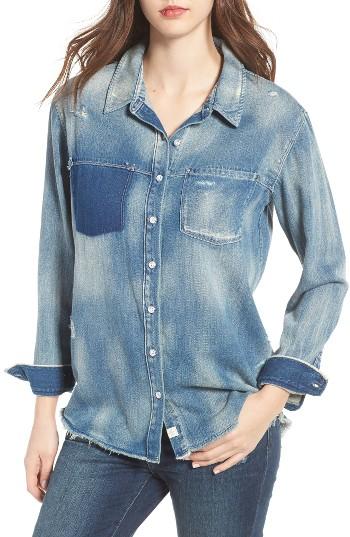 Women's Treasure & Bond Boyfriend Denim Shirt