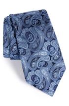 Men's Nordstrom Men's Shop Fancy Paisley Silk Tie, Size - Blue