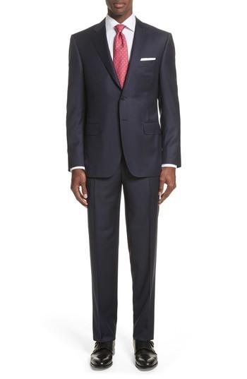 Men's Canali Classic Fit Tonal Stripe Wool Suit