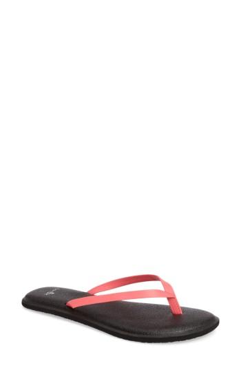 Women's Sanuk Yoga Bliss Flip Flop M - Yellow