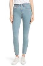 Women's Re/done Originals High Waist Ankle Zip Jeans - Blue