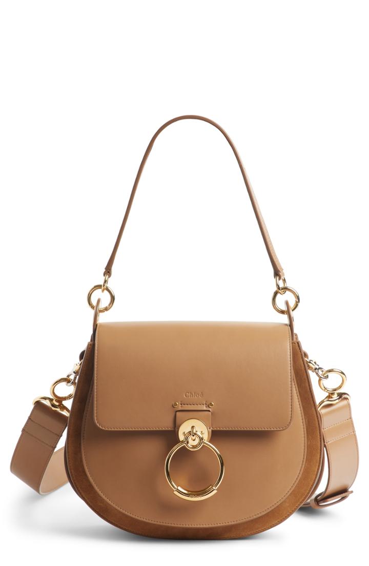 Chloe Medium Tess Calfskin Leather Shoulder Bag -