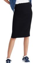 Women's Madewell Ribbed Pencil Skirt, Size - Black