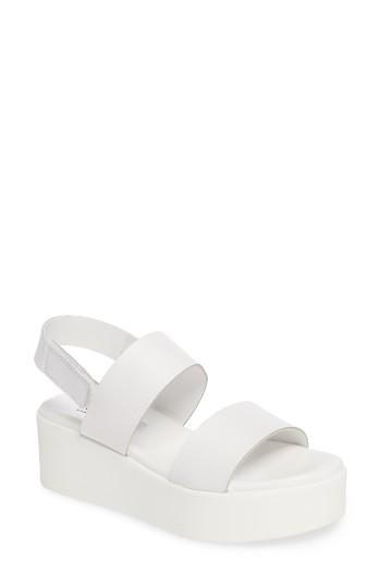 Women's Steve Madden Rachel Platform Wedge Sandal M - White