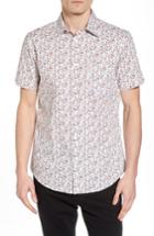 Men's Ben Sherman Micro Floral Woven Shirt - White