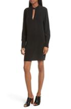 Women's Equipment Cadence Silk Shift Dress - Black