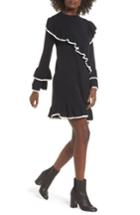Women's Bp. Ruffle Knit Sweater Dress - Black