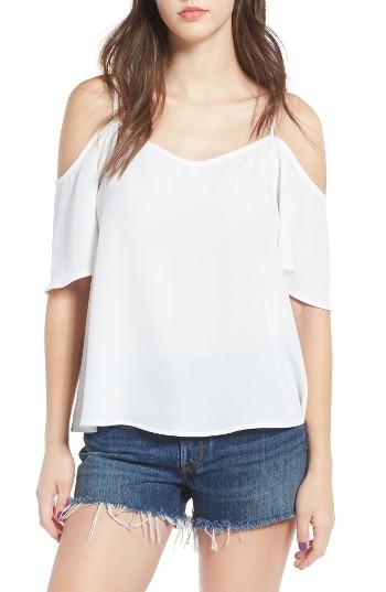 Women's Bp. Cold Shoulder Top, Size - White