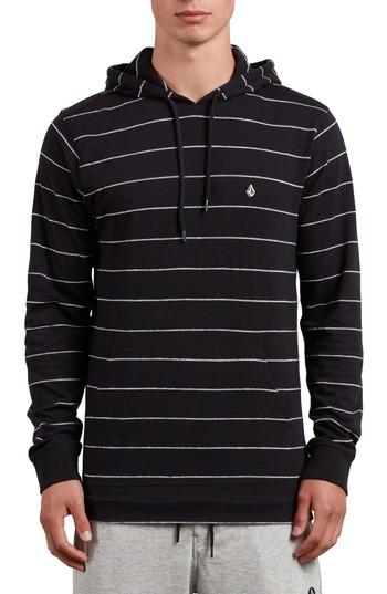 Men's Volcom Hooded Knit Pullover - Black