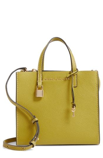 Marc Jacobs The Grind Mini Colorblock Leather Tote - Green