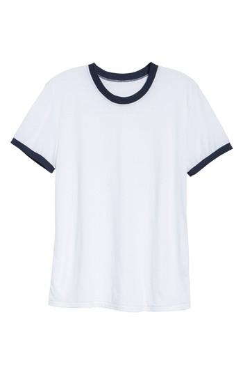 Women's Treasure & Bond Ringer Tee, Size - White