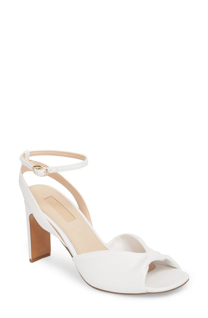 Women's Topshop Raven Skinny Heel Sandal .5us / 41eu - White