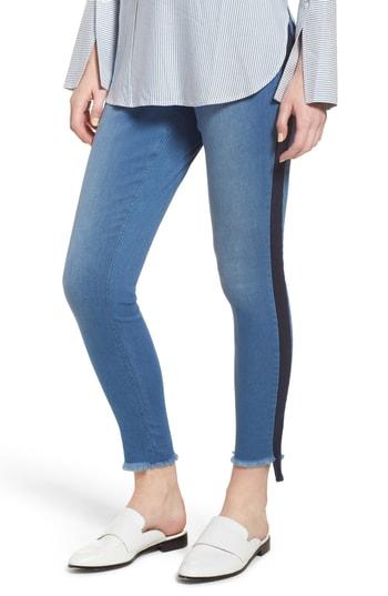 Women's Zeza B By Hue Tuxedo Denim Skimmer Leggings - Blue