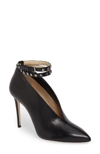 Women's Jimmy Choo Lark Ankle Strap Bootie Us / 39eu - Black