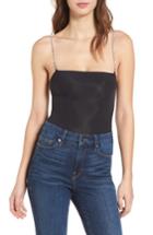 Women's Good American The Mesh T Thong Bodysuit - Black