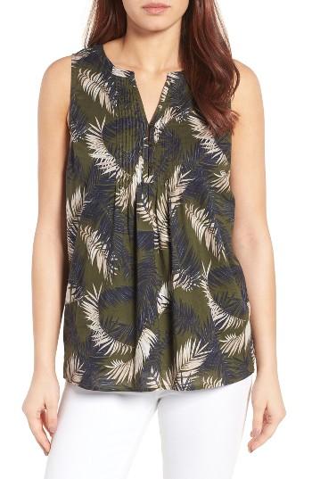 Women's Caslon Pintuck Top - Green