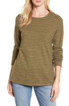 Women's Eileen Fisher Stripe Organic Cotton Top - Green