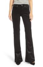 Women's 7 For All Mankind Ali Velvet Wide Leg Jeans - Black