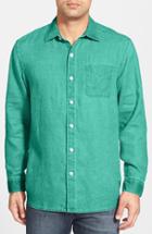 Men's Tommy Bahama 'sea Glass Breezer' Original Fit Linen Shirt - Green