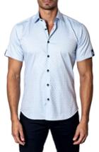 Men's Jared Lang Trim Fit Dobby Sport Shirt - Blue