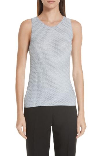 Women's Emporio Armani Jacquard Jersey Tank Us / 36 It - Blue