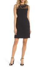 Women's Pisarro Nights Illusion Mesh Sheath Dress - Black