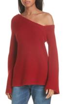 Women's A.l.c. Charly Wool & Cashmere One-shoulder Sweater - Red