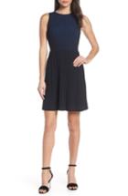 Women's French Connection Fit & Flare Knit Dress - Black