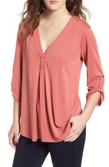 Women's Henley - Orange