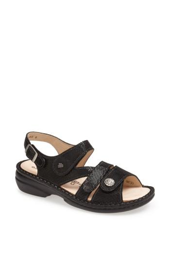 Women's Finn Comfort 'gomera' Sandal -10.5us / 41eu - Black