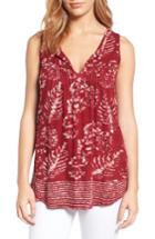 Women's Lucky Brand Levit Batik Print Top